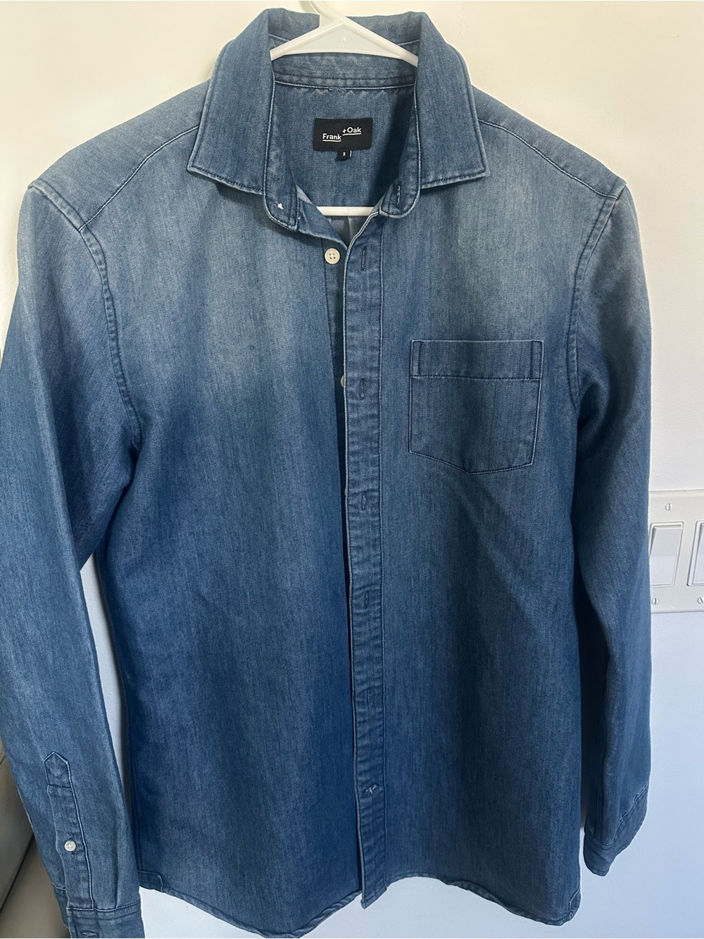 Frank & Oak Men’s Indigo Denim Shirt